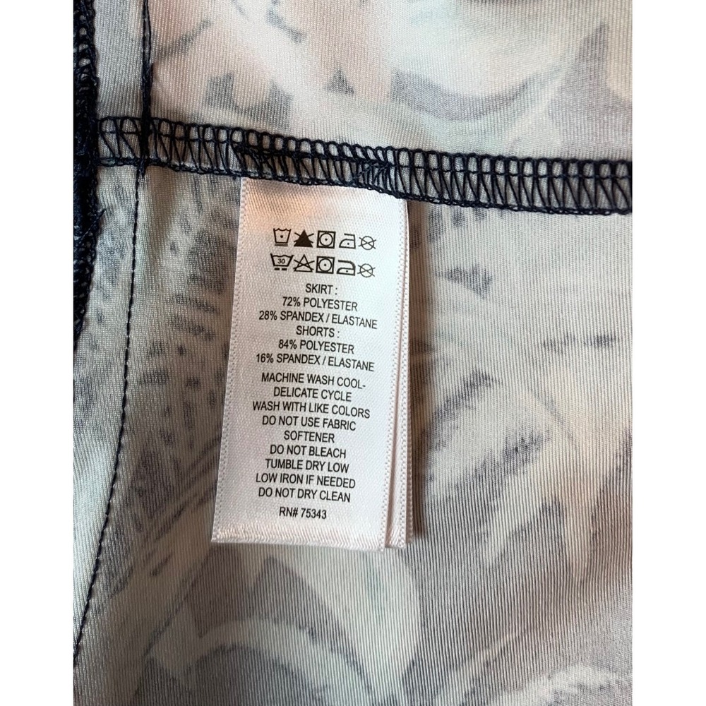 Tommy Bahama Everyday Active Skort Womens XS Navy Tropical Floral UPF 50 Skirt - Picture 7 of 10